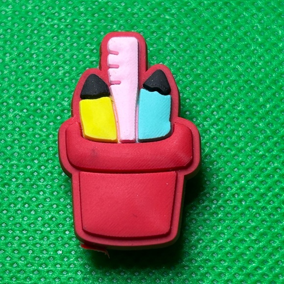 CROCS Other - 🌼 (5/$10 or 10/$15) NEW “I LOVE School” Croc Charm Collection Pencil Jar